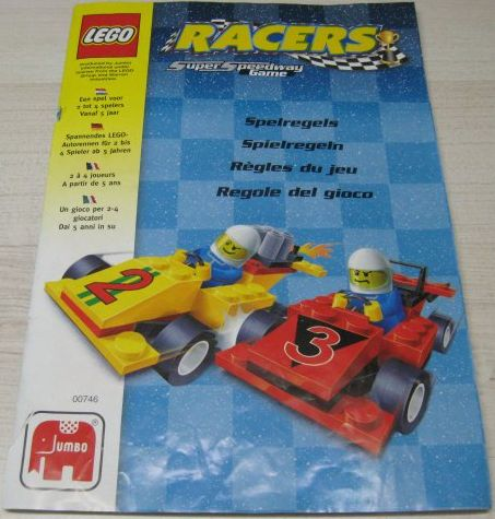 LEGO 00746-99 Racers Super Speedway Board Game (Jumbo - International Version)