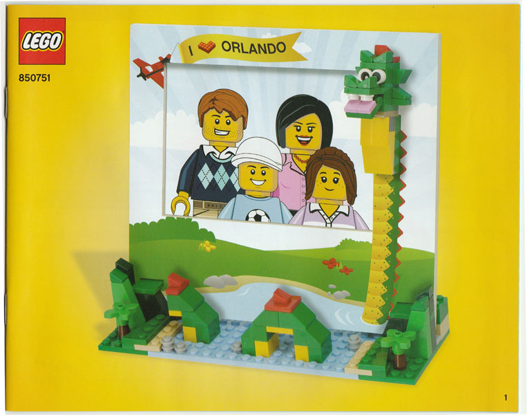 LEGO 850751a-99 Photo Frame I Heart Orlando Picture Frame