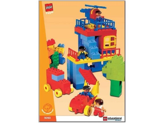 LEGO 9090-2 Large Duplo Basic Set (XL Brick Set) (1993 Version)