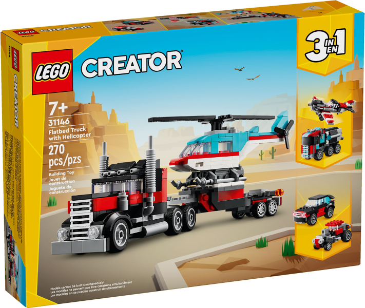 LEGO 31146 Flatbed Truck with Helicopter