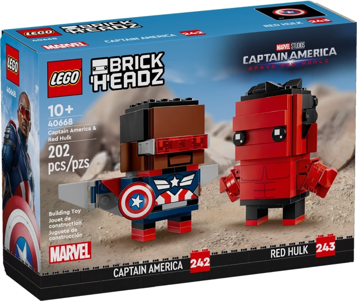 LEGO 40668 Captain America & Red Hulk