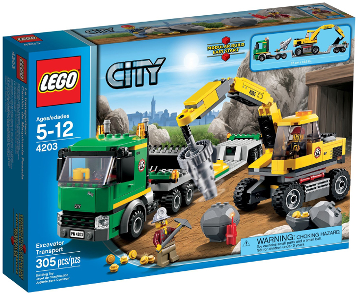 LEGO 4203 Excavator Transport