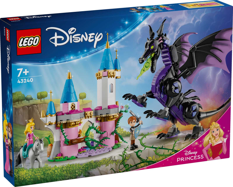 LEGO 43240 Maleficent's Dragon Form and Aurora's Castle