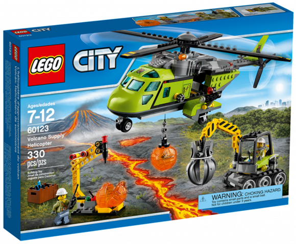 LEGO 60123 Volcano Supply Helicopter