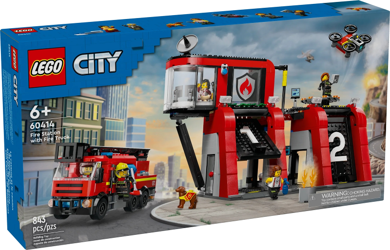 LEGO 60414 Fire Station with Fire Truck