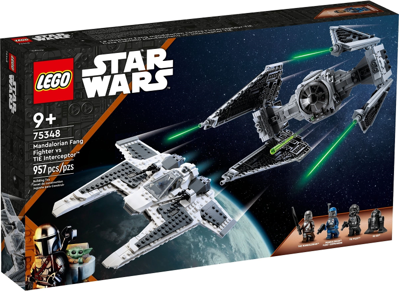 LEGO 75348 Mandalorian Fang Fighter vs TIE Interceptor