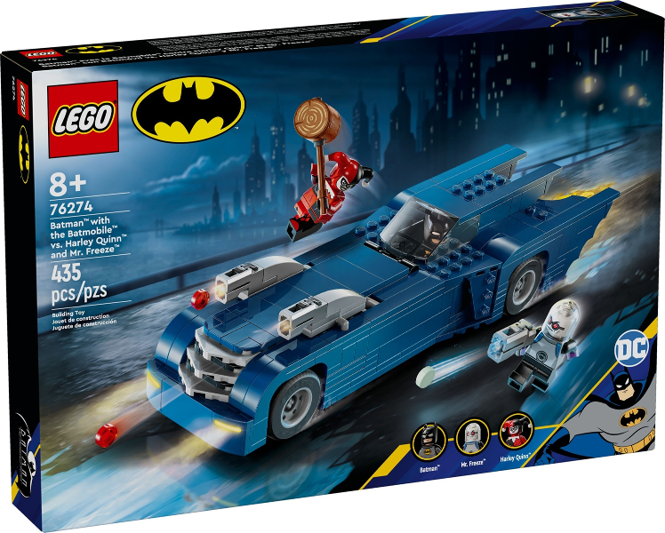 LEGO 76274 Batman with the Batmobile vs. Harley Quinn and Mr. Freeze
