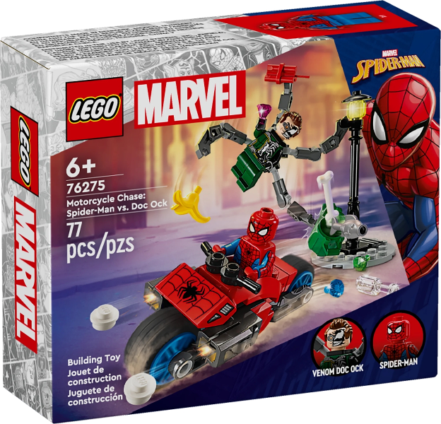 LEGO 76275 Motorcycle Chase: Spider-Man vs. Doc Ock