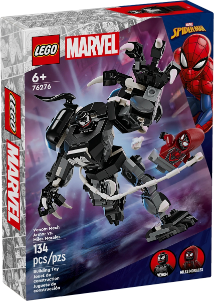 LEGO 76276 Venom Mech Armor vs. Miles Morales