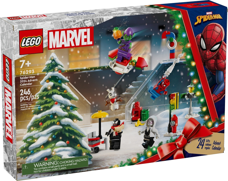 LEGO 76293 Advent Calendar 2024, Super Heroes, Spider-Man