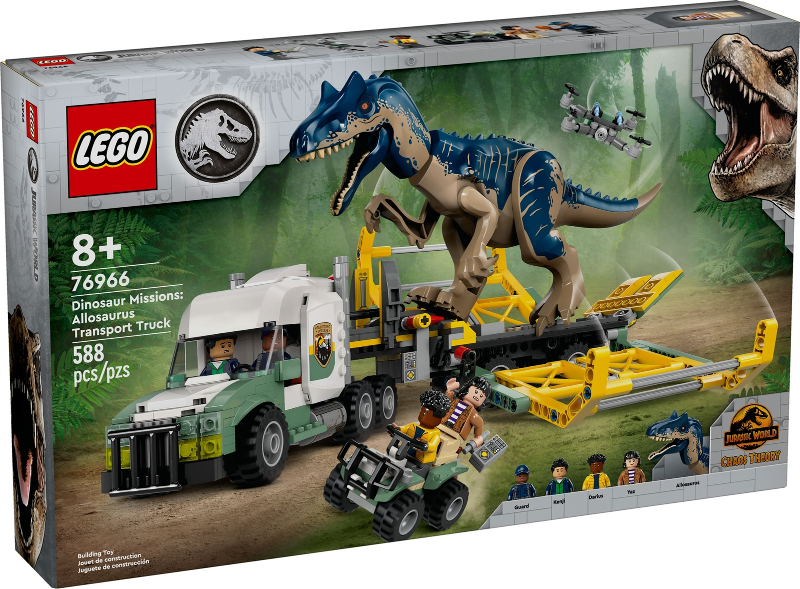 LEGO 76966 Dinosaur Missions: Allosaurus Transport Truck