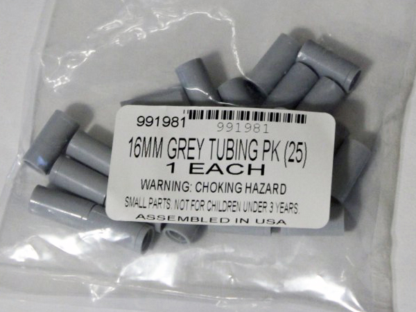 LEGO 991981 16MM Gray Tubing (Pack of 25)
