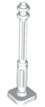 Lamp Post 2 x 2 x 7 with 4 Base Flutes in White
