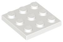 Plate 3 x 3 in White