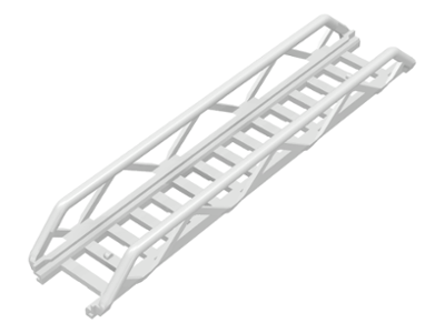 Ladder 16 x 3.5 with Side Supports in White