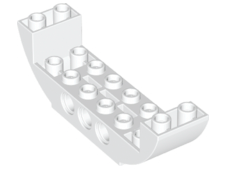 Brick Curved Inverted 2 x 8 x 2 Double in White