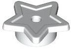 Tile, Star with Stud Holder, Pin Hole in White