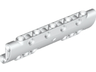 Technic Panel Curved 11 x 3 with 10 Pin Holes through Panel Surface in White