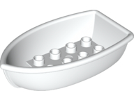 Duplo Boat 4 x 7 in White