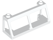 Windscreen 2 x 6 x 2 Train without Glass in White