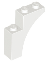 Brick Arch 1 x 3 x 3 [Gothic] in White