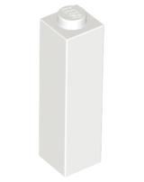 Brick 1 x 1 x 3 in White