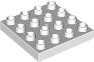 Duplo Plate 4 x 4 in White
