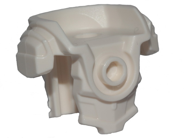 Minifig Neckwear Breastplate and Shoulder Pads [Hero Factory] in White