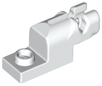 Launcher, Plate Special 1 x 2 with Mini Blaster in White