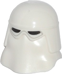 Headgear Helmet SW Snowtrooper with Black Eye Holes Pattern, White
