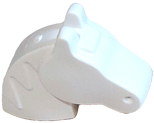 Animal Body Part, Horse Head (Toy Horse) [PLAIN] in White
