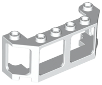Train Front 2 x 6 x 2 in White
