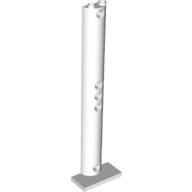 Support Half Round 2 x 4 x 13 in White