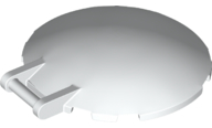 Dish 6 x 6 Inverted - No Studs with Handle in White
