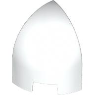 Brick Round Curved 1 x 1 x 1 1/3 Quarter Dome in White