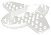 Duplo Airplane Base 12 x 12 x 2.5 in White
