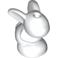Animal, Rabbit / Bunny, Baby Sitting [Plain] in White