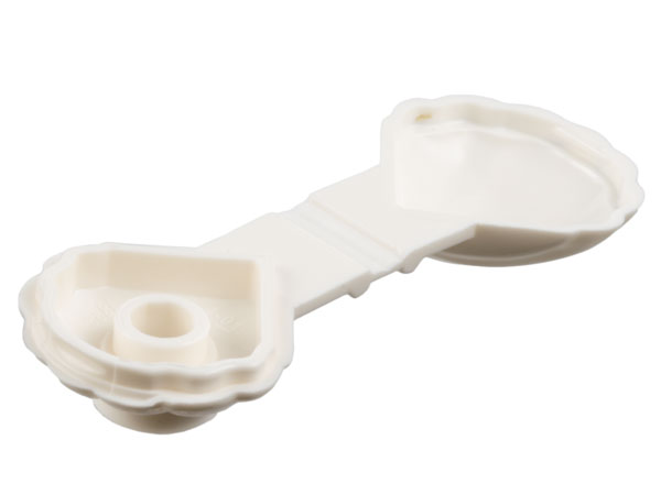 Animal, Clam [Type 2 - Locking Edge on Inner Lip] in White