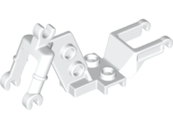 Vehicle Base, Motorcycle Chassis, Clip for Handle in White