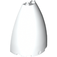 Cone Half 6 x 3 x 6 (Elliptic Paraboloid) in White