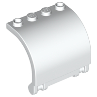 Panel 3 x 4 x 3 Curved in White