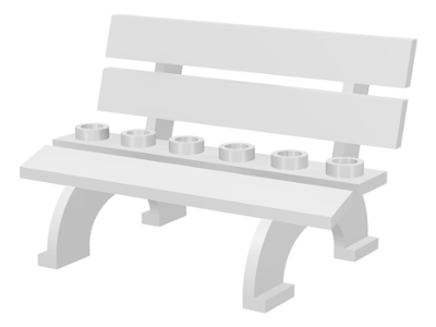 Fabuland, Bench Seat in White