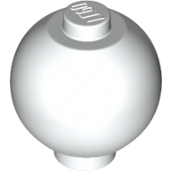 Brick Round 2 x 2 Sphere with Stud [Plain] in White