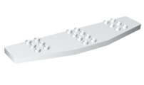 Duplo Airplane / Jetliner Wings 4 x 16 x 1/2 in White