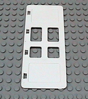 Duplo Door 1 x 3 x 5 with Four Panes in White