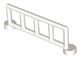 Duplo Fence / Rail 1 x 6 with 5 Rails in White