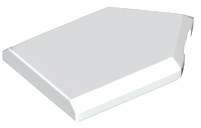 Tile Special 2 x 3 Pentagonal in White