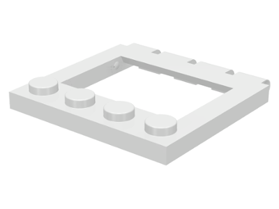 Hinge Vehicle Roof 4 x 4 Sunroof without Ledges in White