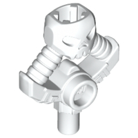 Weapon Sword Hilt with Skull and Bar (Djinn) in White