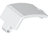 Technic Panel Curved and Bent 6 x 3 in White
